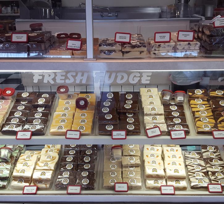 In Store Fudge display