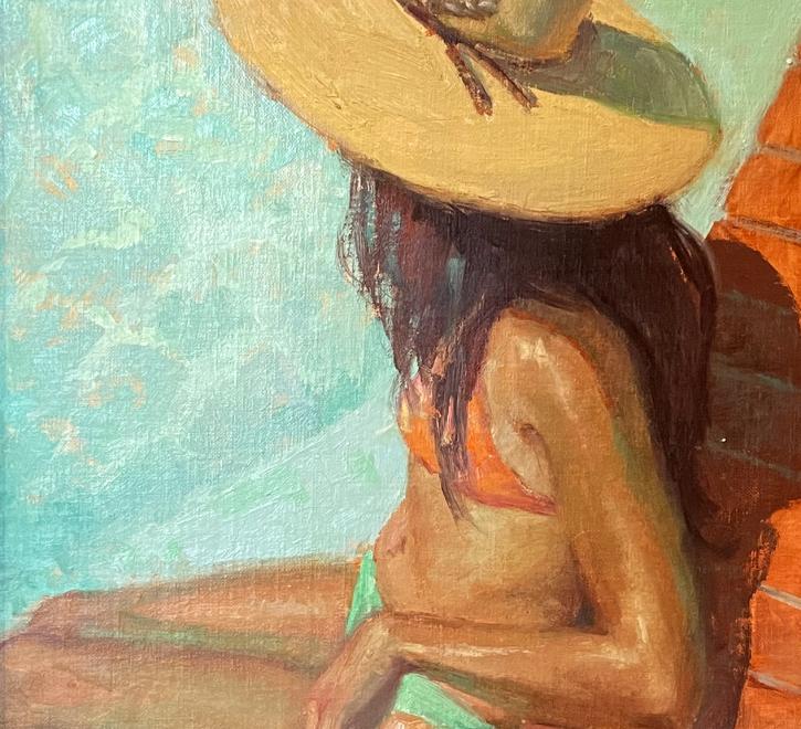 Detail of oil painting by Patty McGeeney